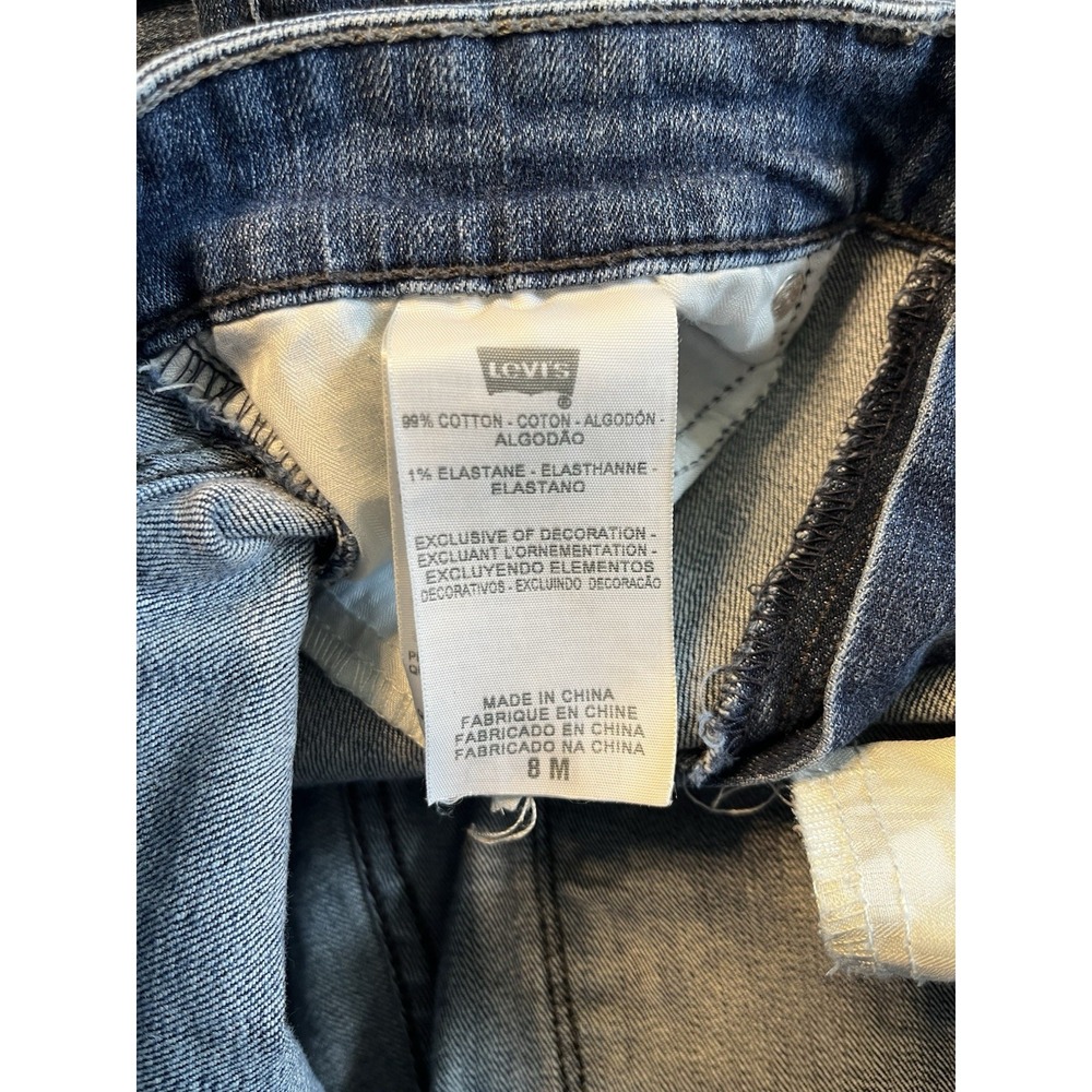 Levis Jeans Womens 8M/29 Blue Demi Curve Classic Boot Cut Mid Rise Stretch - Picture 10 of 11